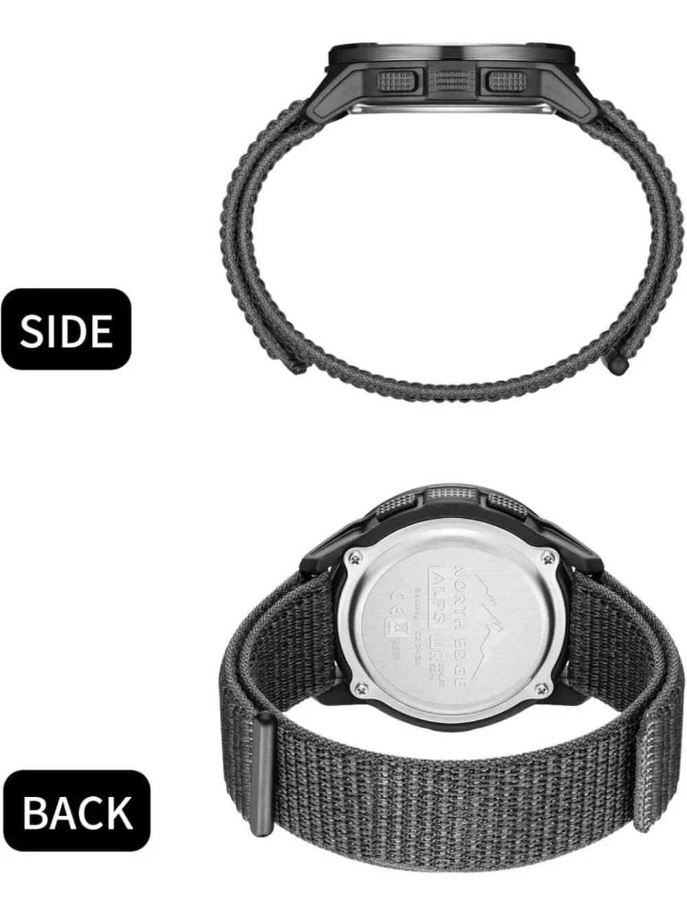 Men's Military Tactical Digital Watch - Carbon Fiber, Waterproof, LED Display